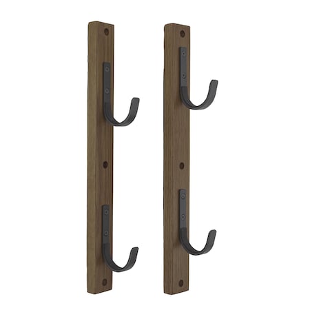 Allen Co Gun Collector Hardwood Gun Rack, Holds 2-Firearms, Brown/Black 5659